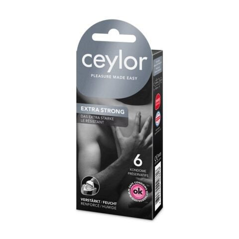 CEYLOR Extra Fort Préservatif Protection Renforcée | 6 Pièces