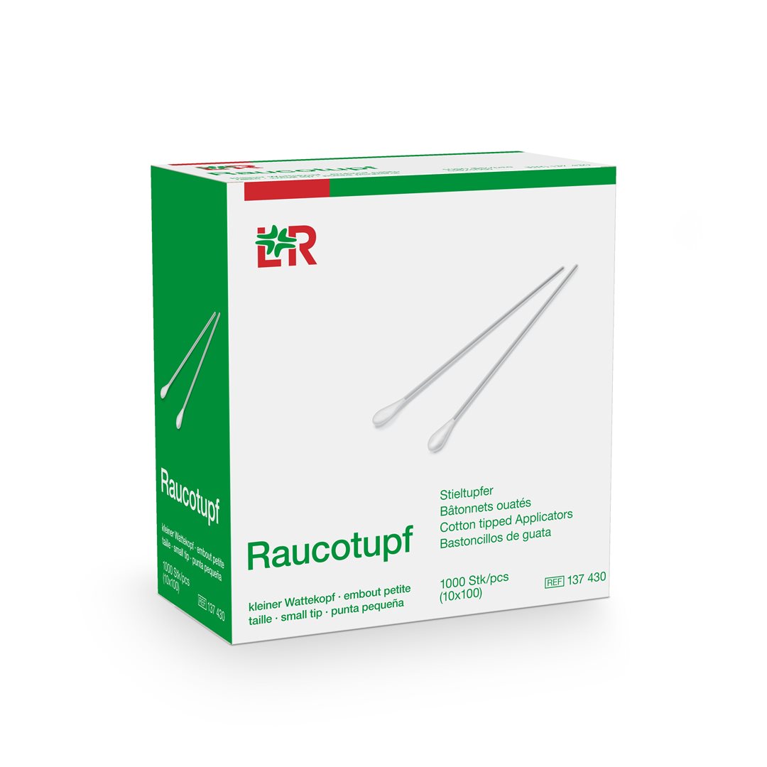 RaucoTupf Bâtonnets Coton Bois 15cm | Lot 100 Pièces Douces