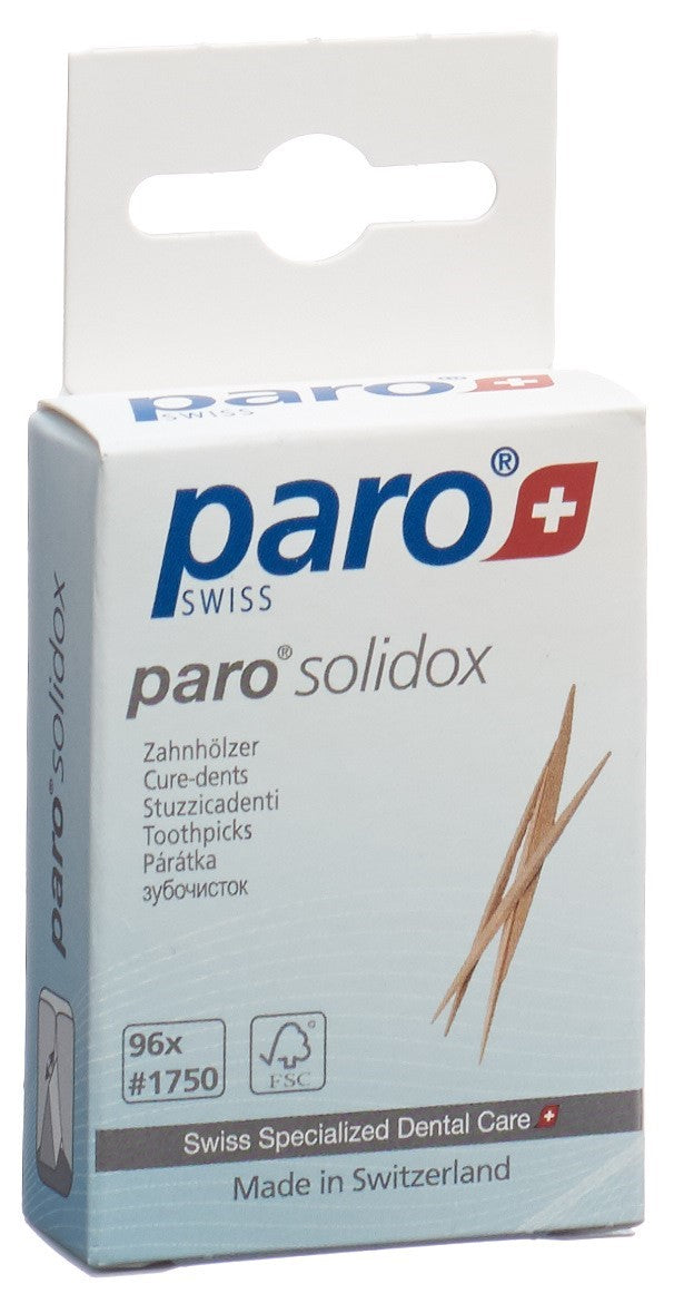 PARO Solidox Cure-dents Moyen Double 96 Pièces | Hygiène Dentaire