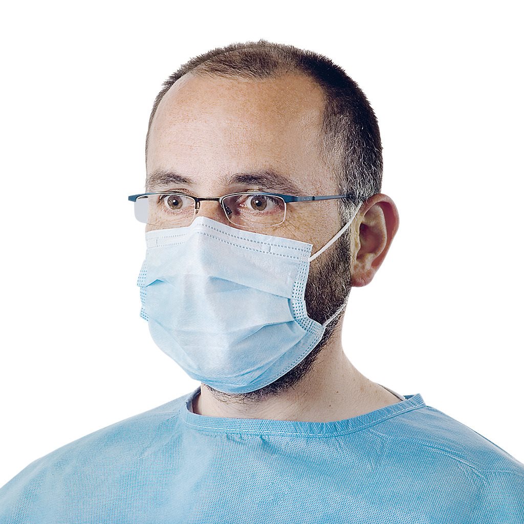 Foliadress Masque Chirurgical Type IIR Boucles 50 Pièces Protection