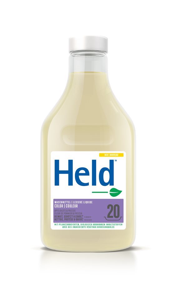 HELD Lessive Liquide Color Fleur Pomme & Freesia 1 L | Éclat & Protection
