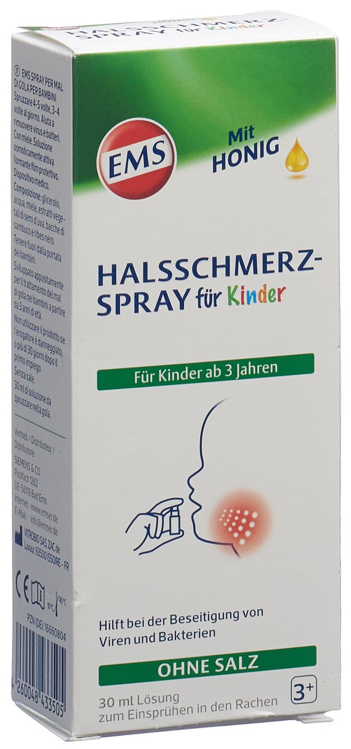 EMS Spray Mal de Gorge Enfants Apaisant 30 ml