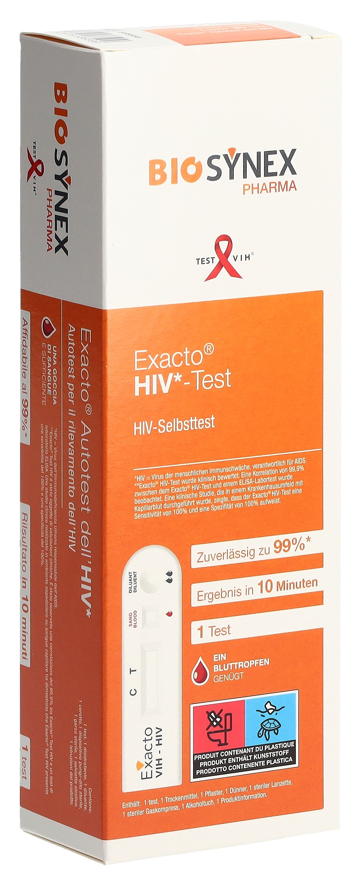 EXACTO Autotest VIH Fiable & Discret | Test Rapide