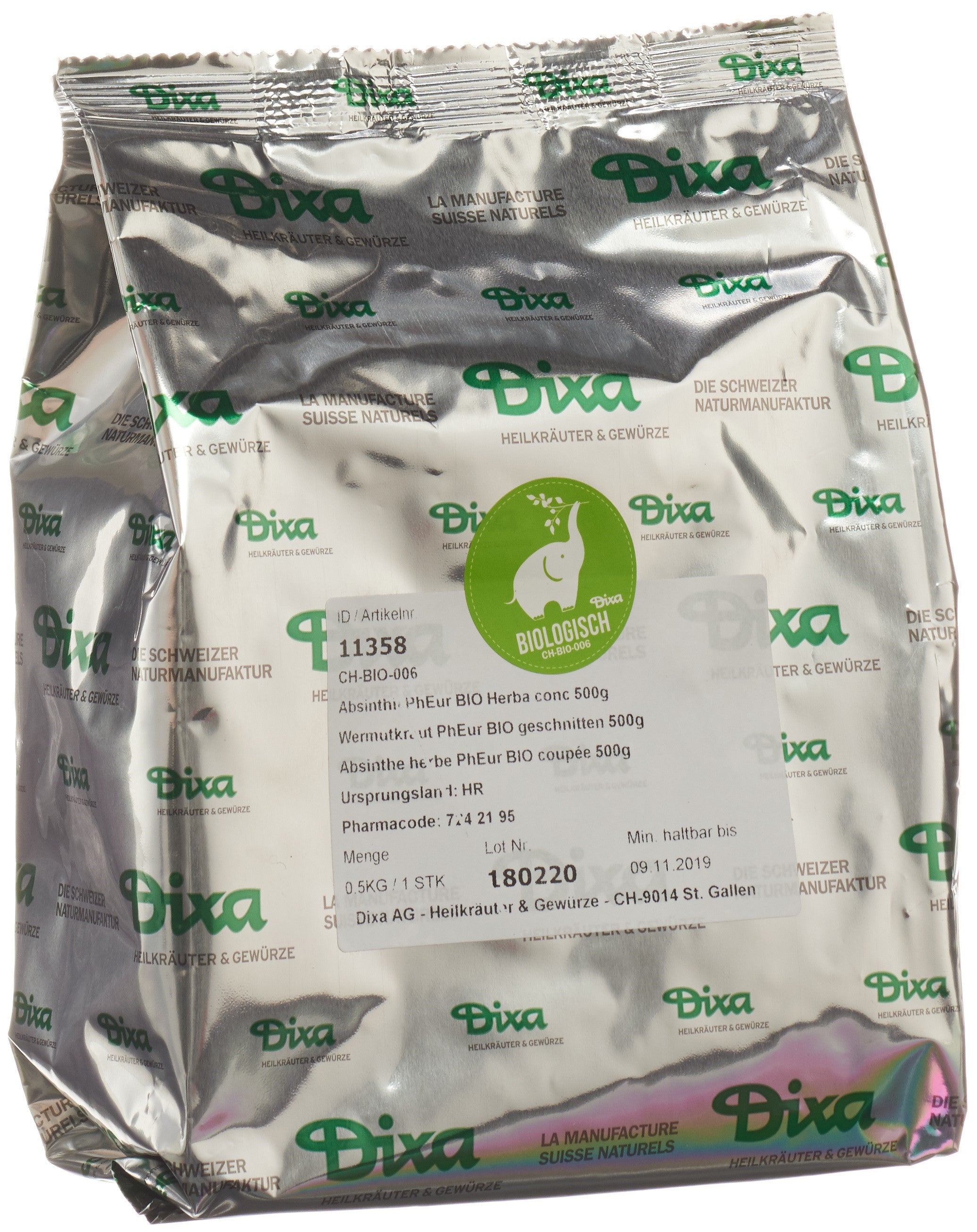 DIXA Absinthe BIO Herbe Coupée 500g | Complément Alimentaire Naturel