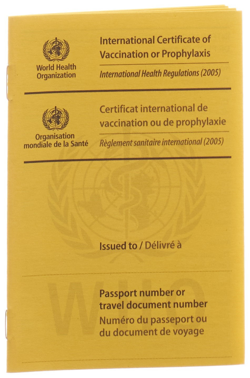Vaccin Fièvre Jaune OMS Certificat International | 1 Dose
