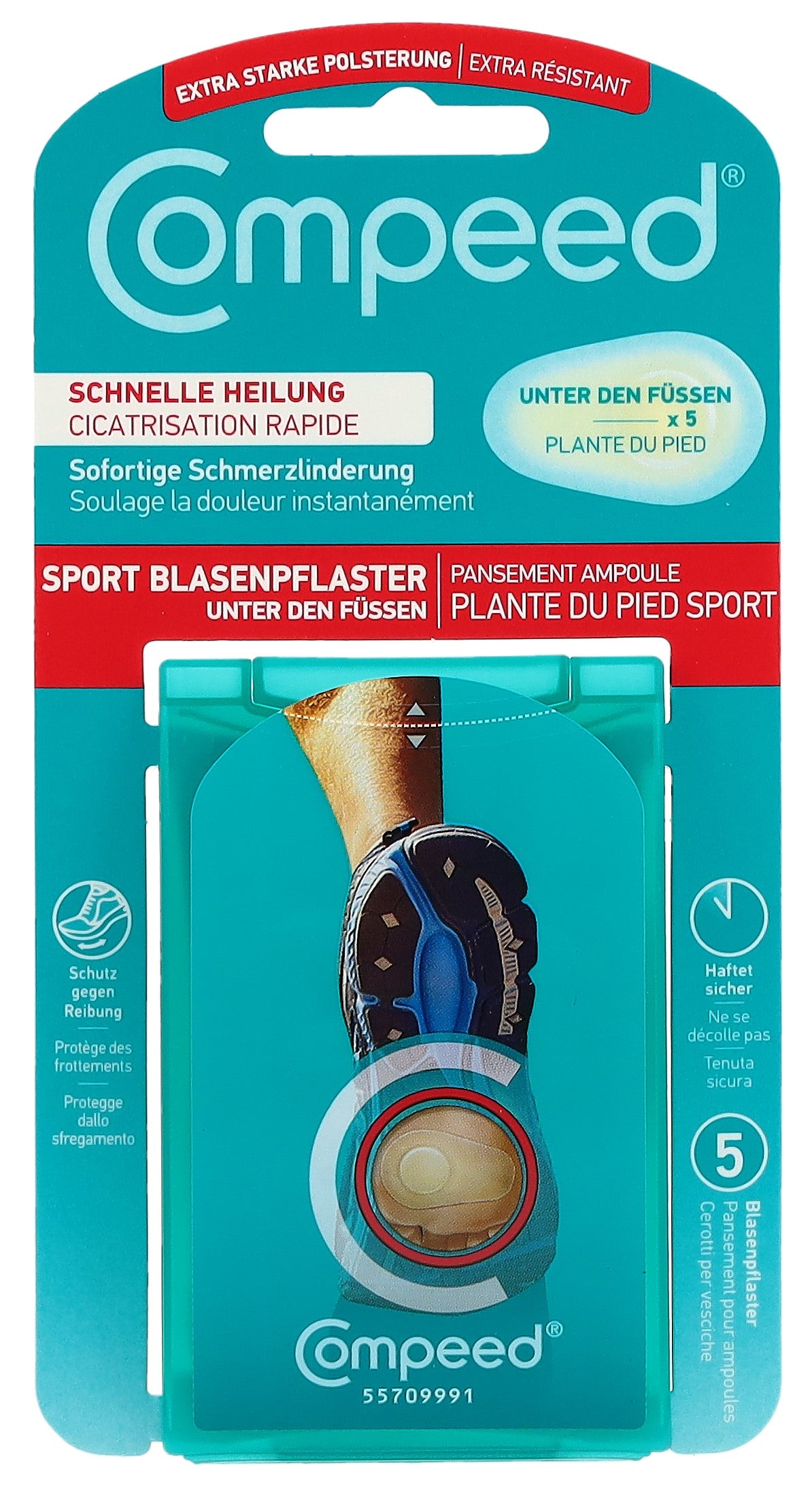 Compeed Pansements Ampoules Pieds Soulagement Immédiat | 5 Pièces
