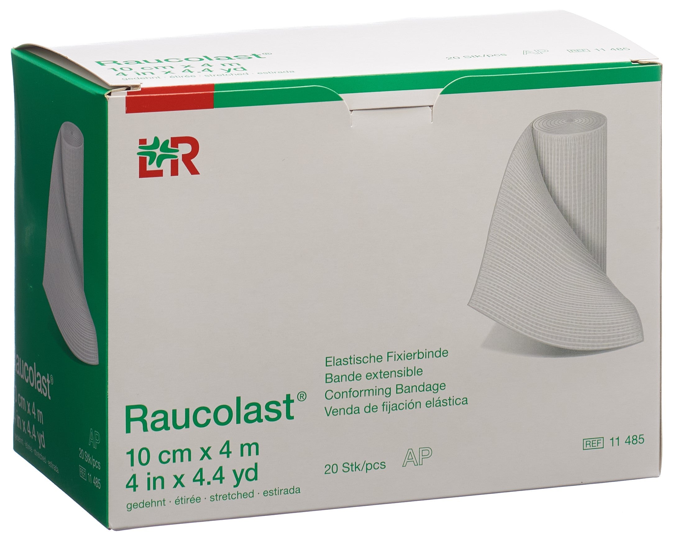 RAUCOLAST Bande Extensible 10 cm x 4 m - Confort & Maintien | Lot de 20