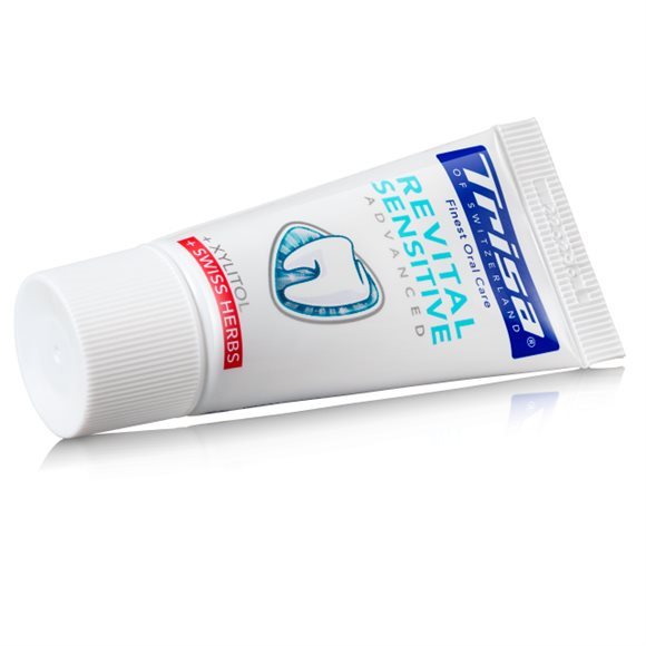 TRISA Revital Sens Dentifrice Soin Éclat Swiss Herbs 15 ml