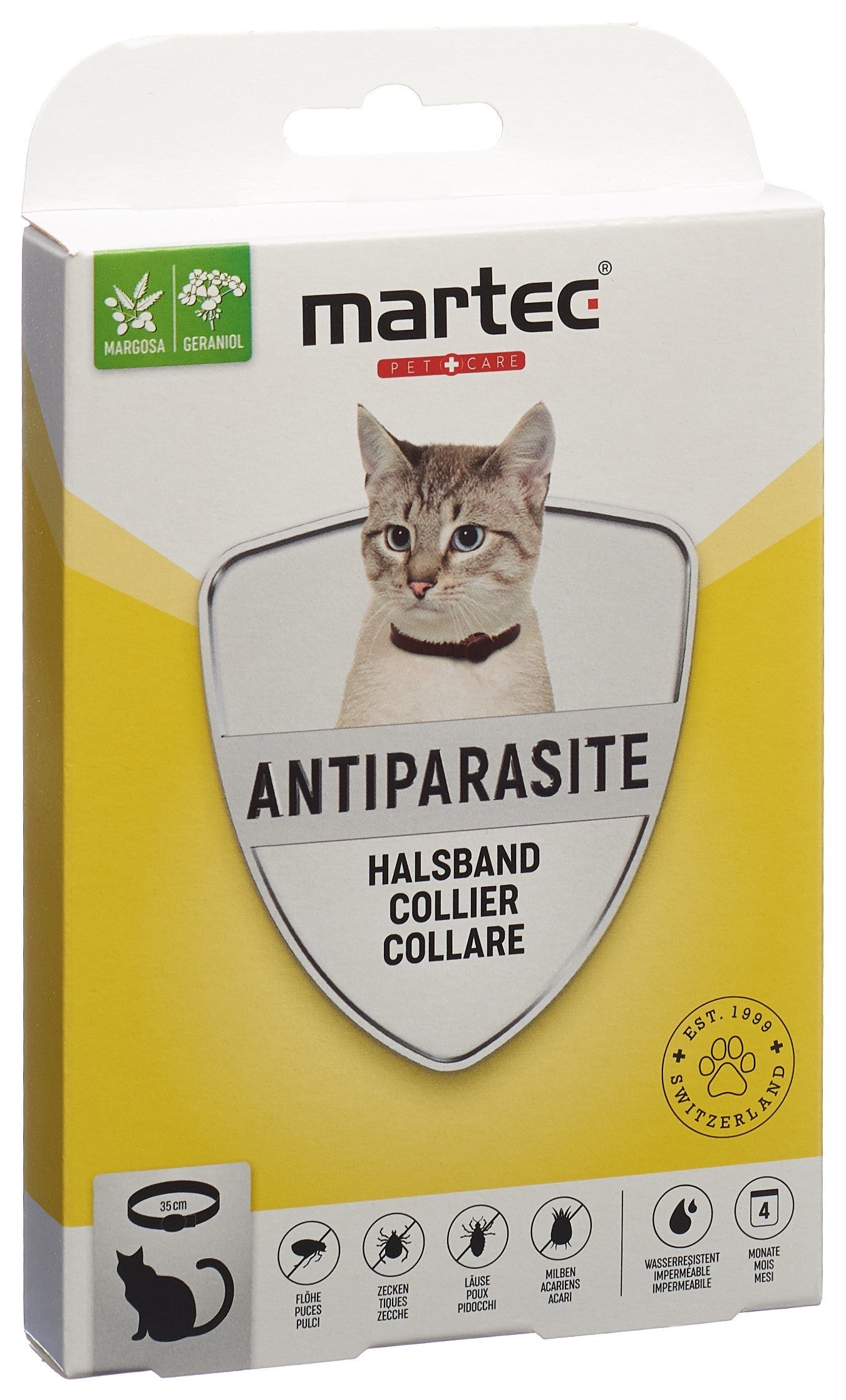MARTEC PET CARE Collier Antiparasitaire Chat Adulte | Protection Longue Durée