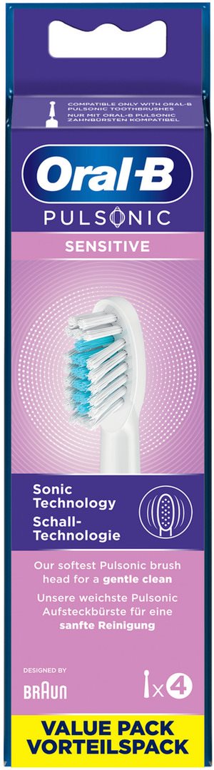Oral-B Pulsonic Sensitive Brossettes Dentaires Douces 4 Pièces