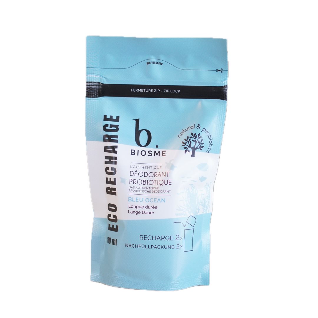 BIOSME Déodorant Probiotique Bleu Océan 80 ml | Fraîcheur Durable