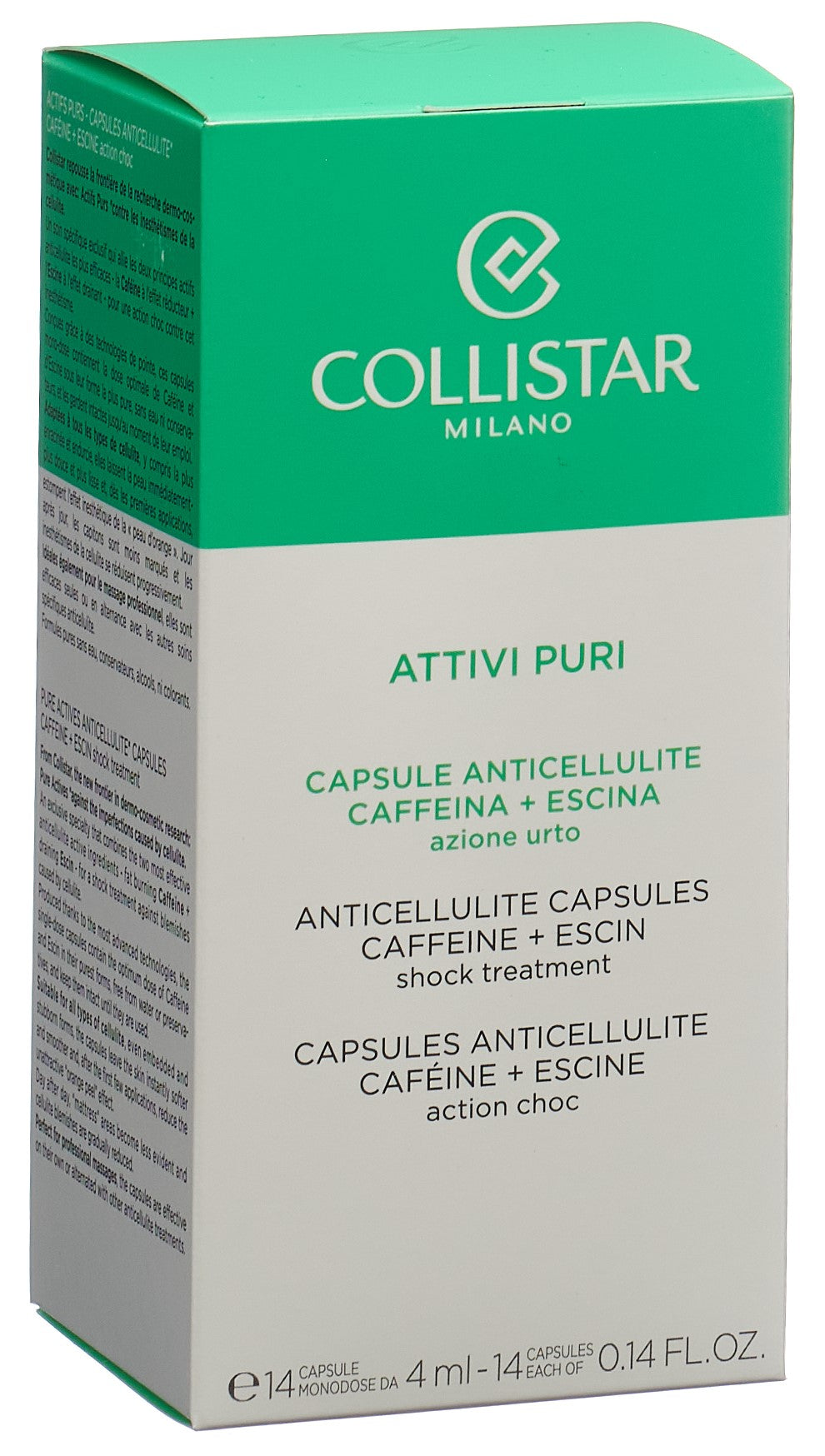 COLLISTAR PURE ACTIVES Capsules Anticellulite Raffermissantes 14 Capsules