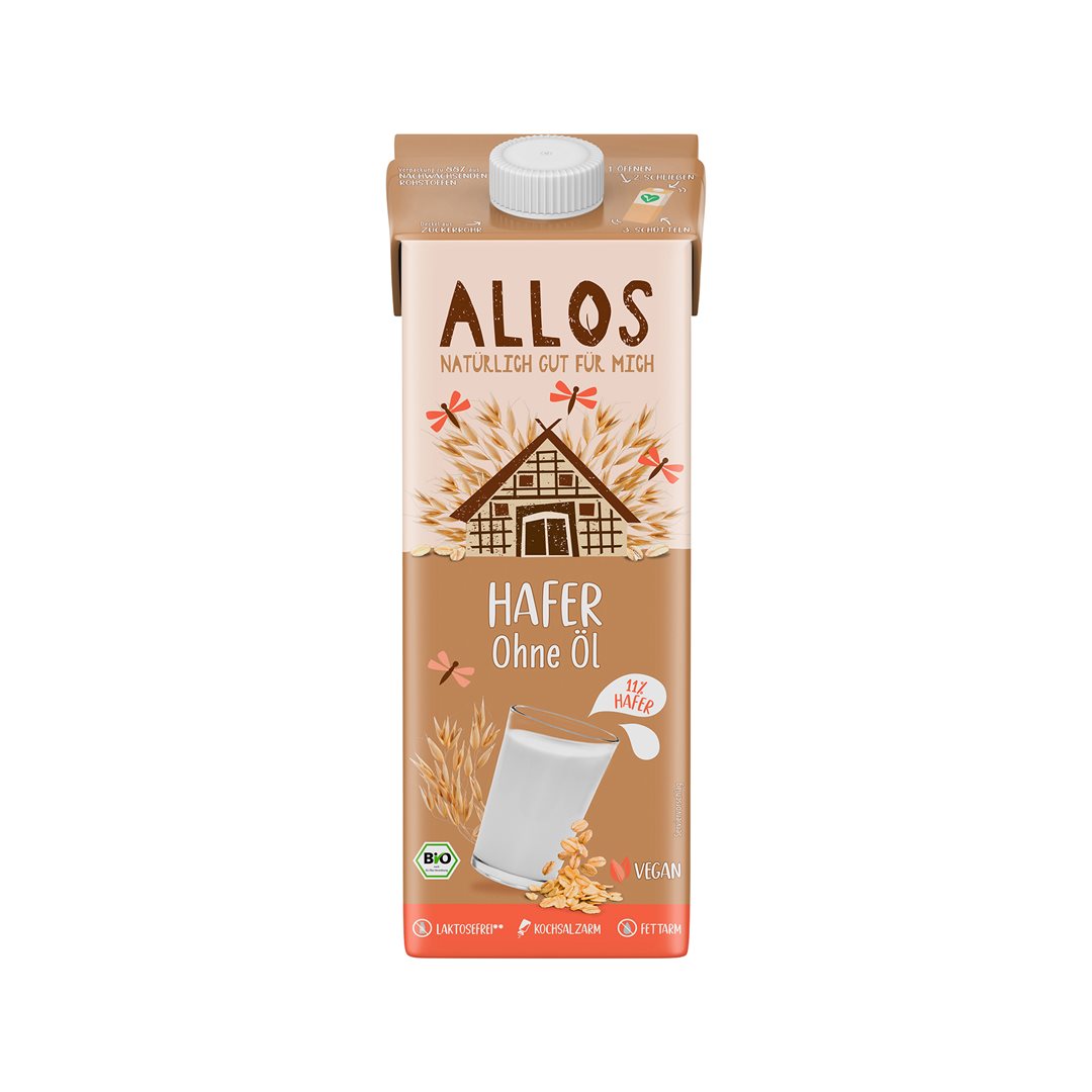 ALLOS Boisson Avoine Bio 1 L | Sans Sucre Ajouté