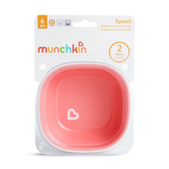 Munchkin Splash Bol 2 Pièces pour Bébé | Anti-renversement