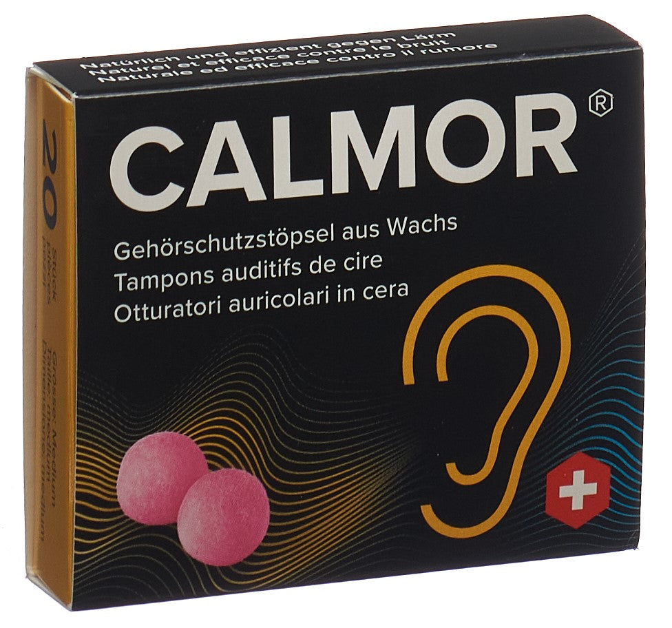 CALMOR Tampons Auditifs Cire 20 Pièces | Confort & Protection Auditive