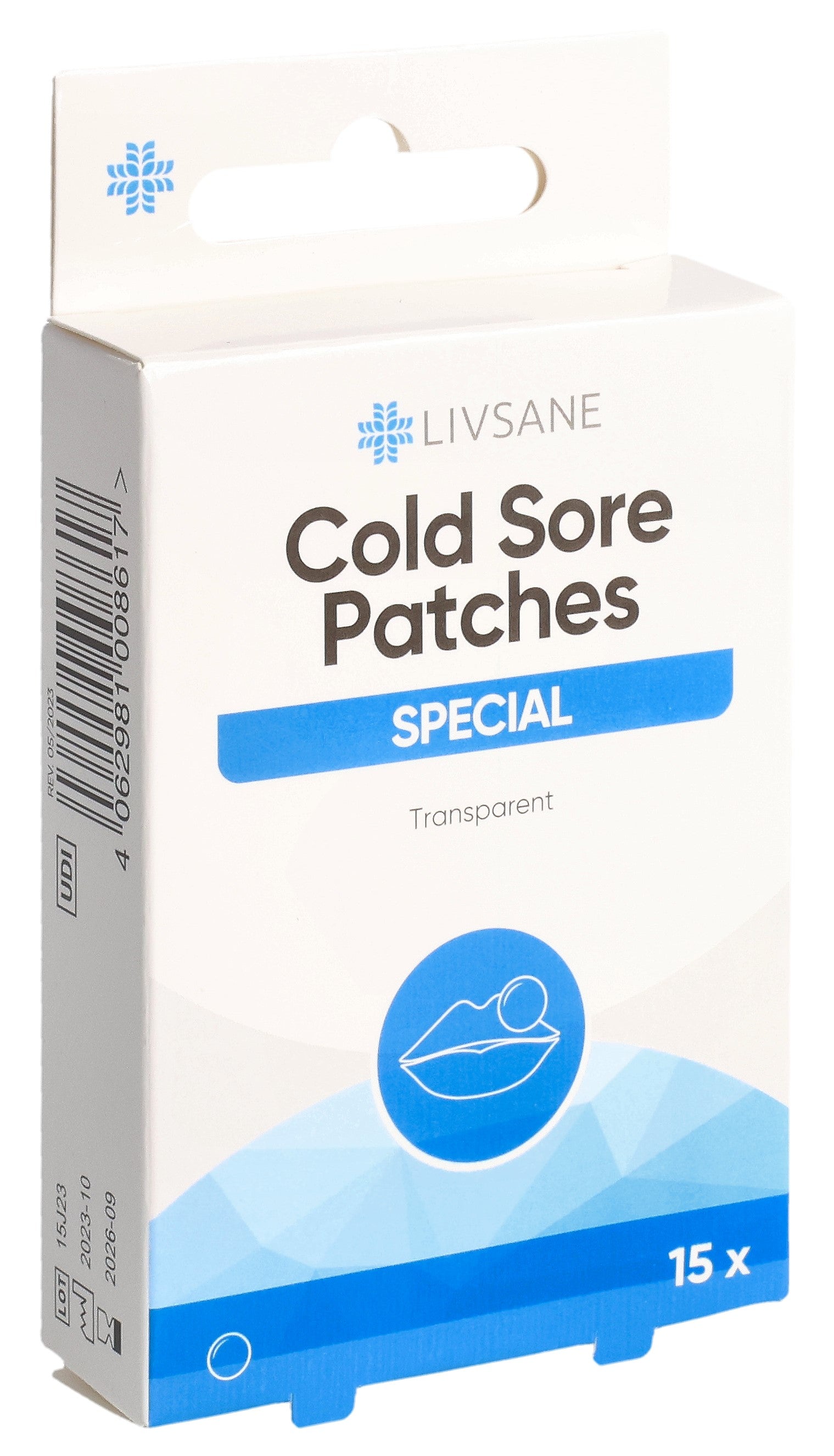 LIVSANE Patchs Bouton Fièvre Soin Rapide 15 Pièces