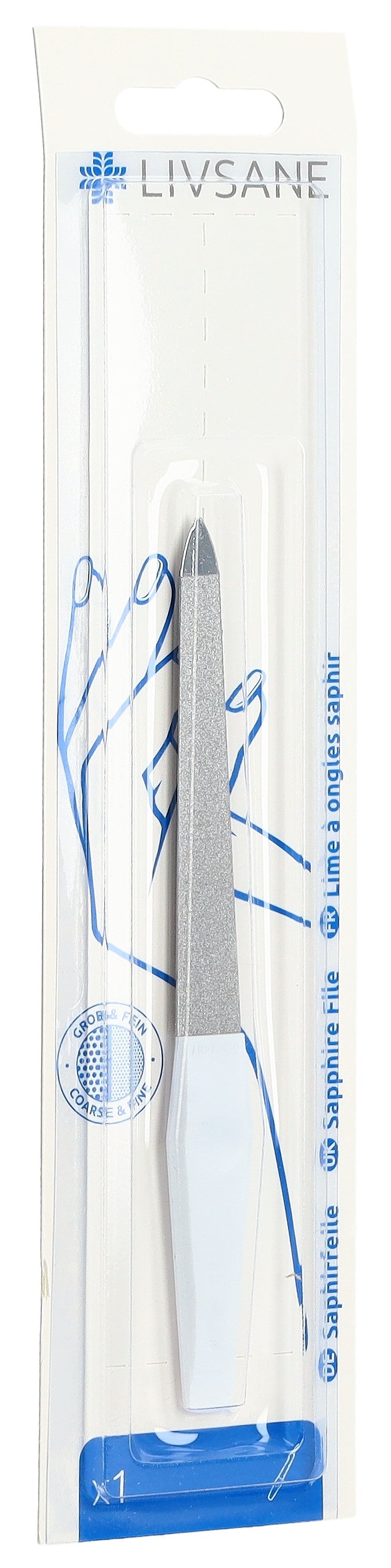 LIVSANE Lime à Ongles Saphir Lisse et Fortifie | Soin Manucure