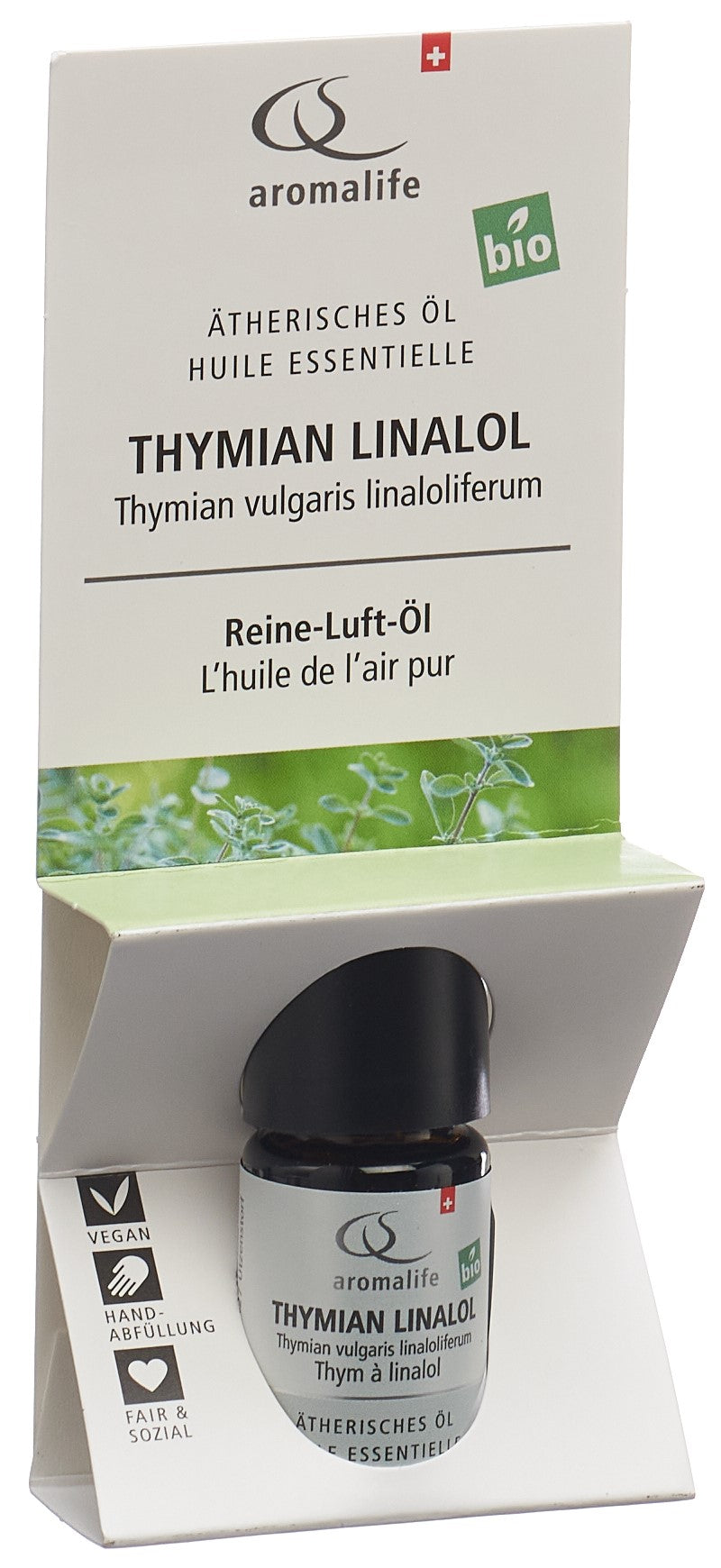 AROMALIFE Huile Essentielle Thym Linalol BIO 5 ml | Bien-être Respiratoire