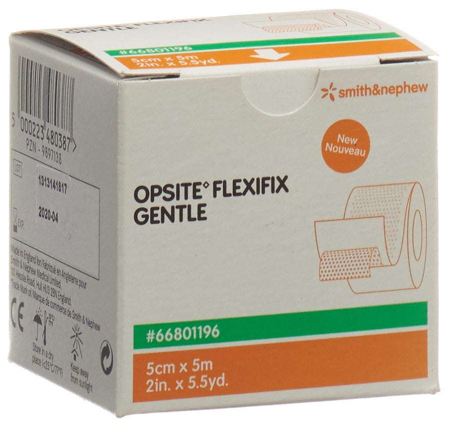 OPSITE FLEXIFIX GENTLE Pansement Transparent Cicatrisant | 5 cm x 5 m