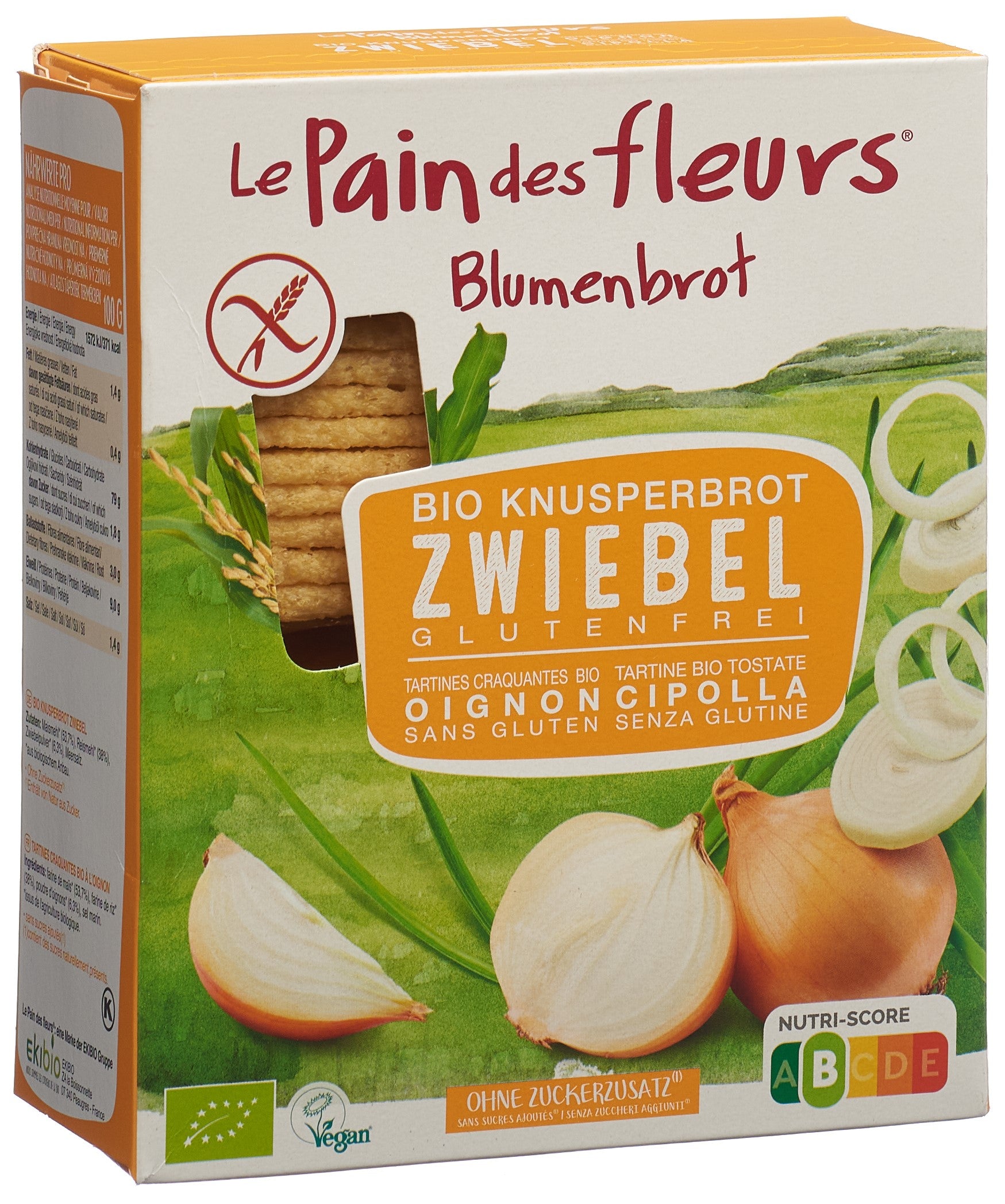 Le Pain des Fleurs Apéritif Oignons Sans Gluten 150 g
