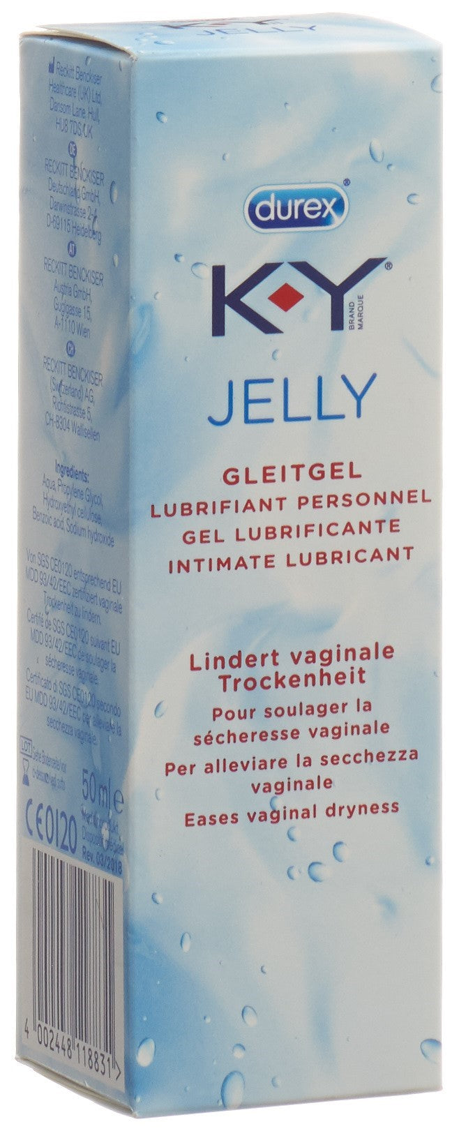 K-Y Jelly Lubrifiant Intime Confort | Tube 50 ml