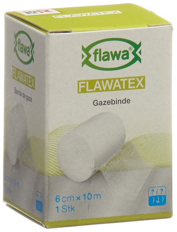 FLAWA FLAWATEX Bande de Gaze Inélastique 6 cm x 10 m | Soin & Pansement
