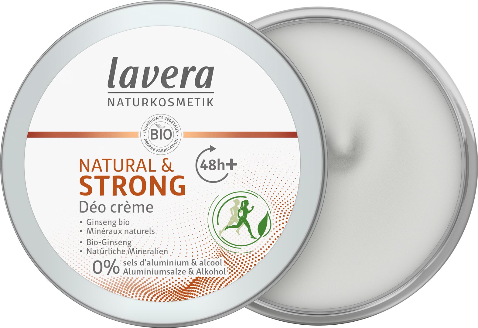 LAVERA Déodorant Crème Natural & STRONG 50 ml | Anti-transpirant Efficace