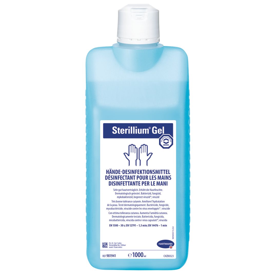 STERILLIUM Gel Désinfectant Mains 1000 ml | Hygiène Essentielle