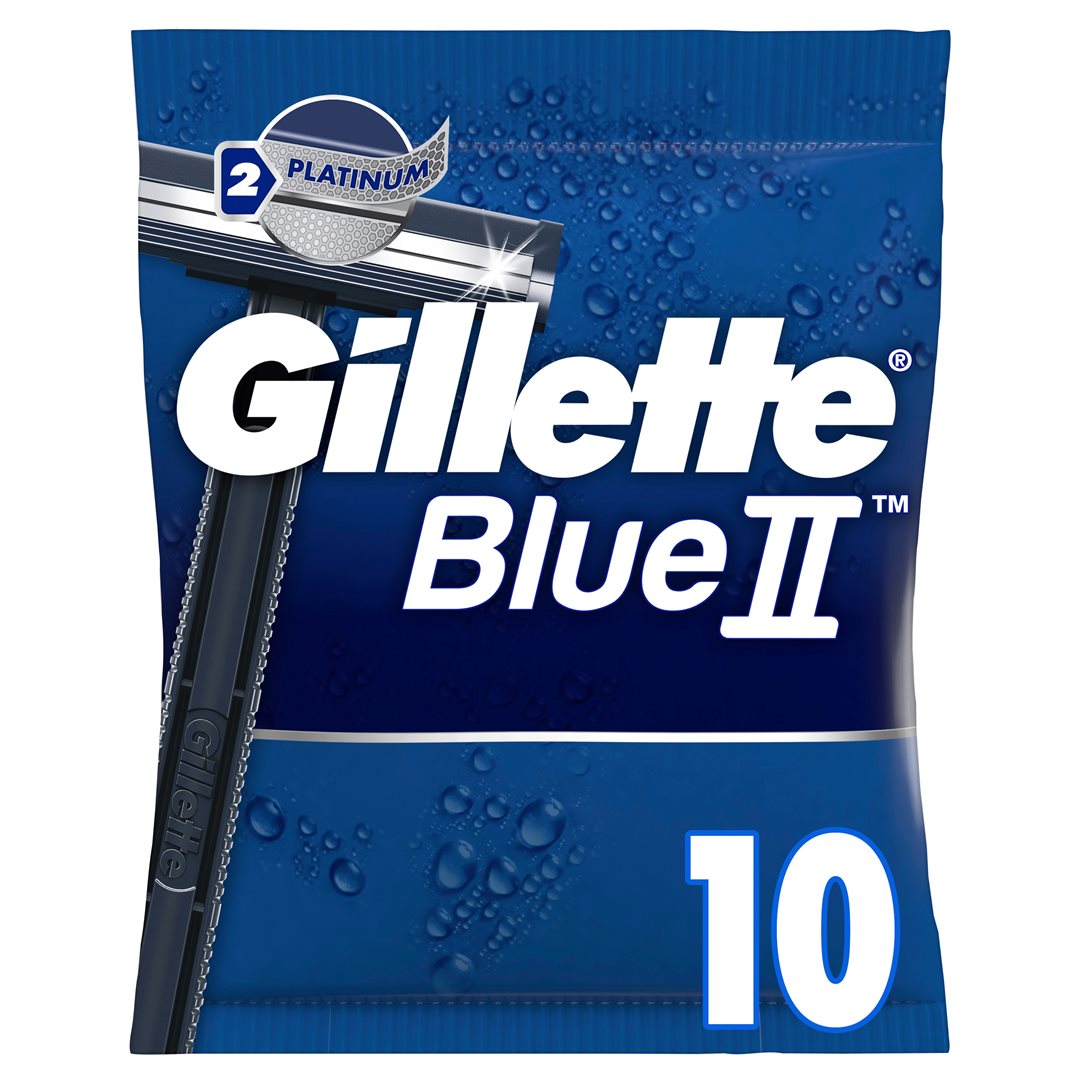Gillette Blue II Rasoirs Jetables Confort & Précision 10 Pièces