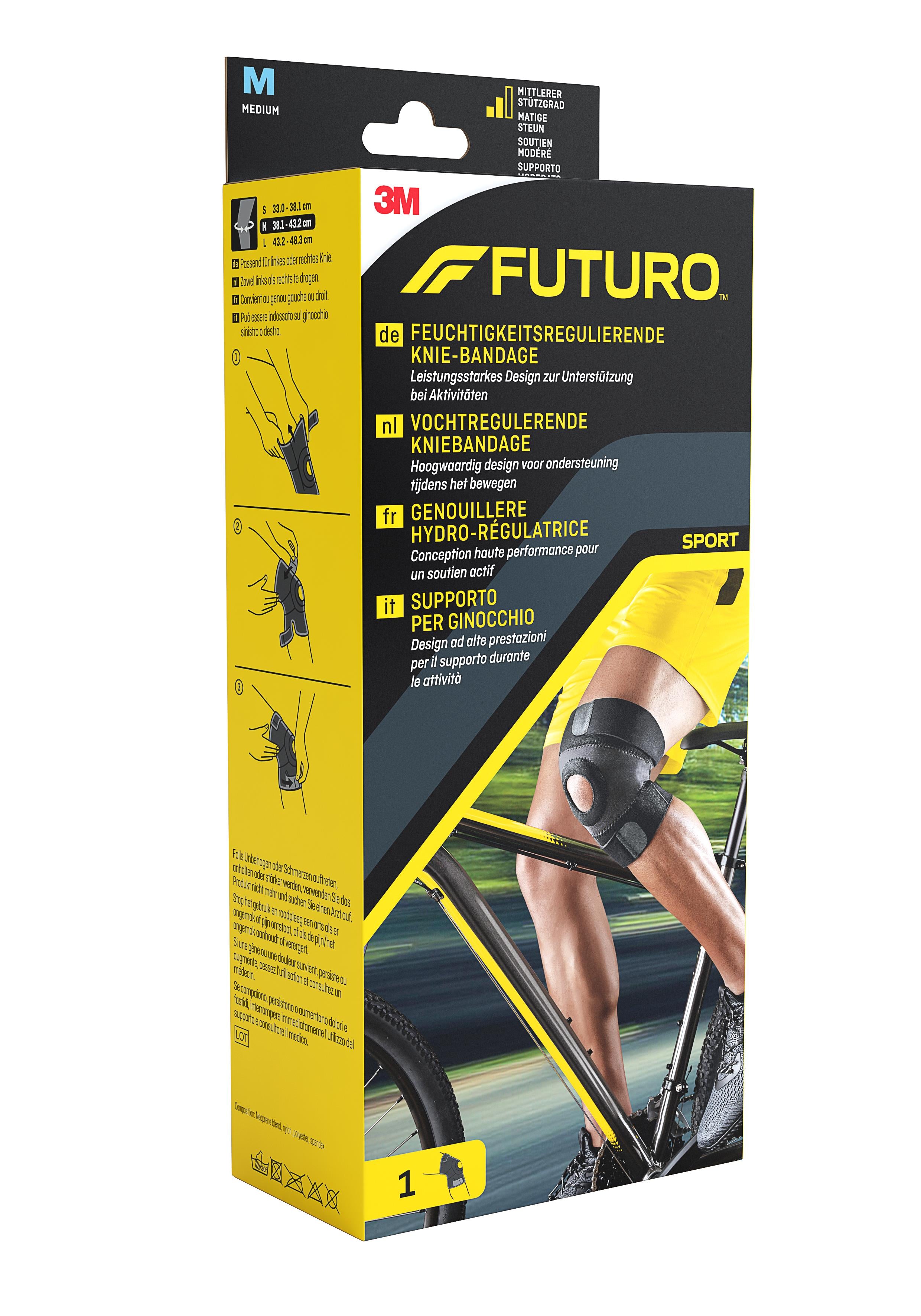 3M FUTURO Genouillère Hydro-régulatrice Confort & Soutien | Taille M