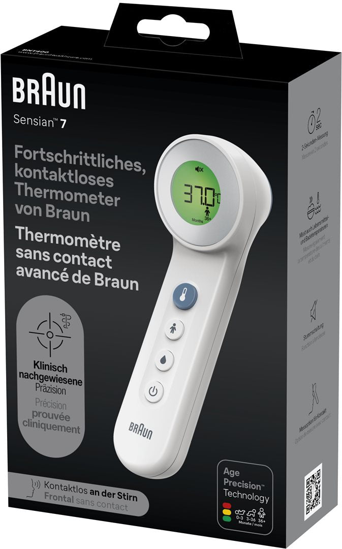 Braun Sensian 7 Thermomètre Frontal Sans Contact | Précis et Rapide