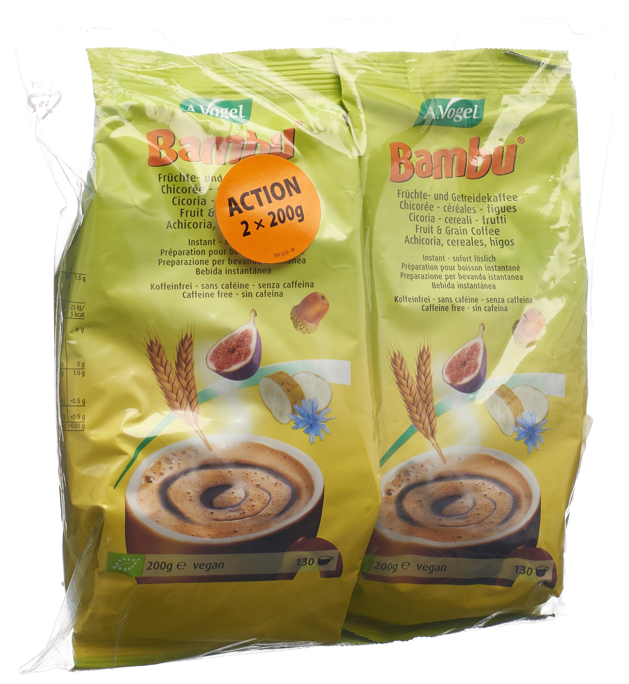 VOGEL Bambu café fruits instant refill 2 x 200 g