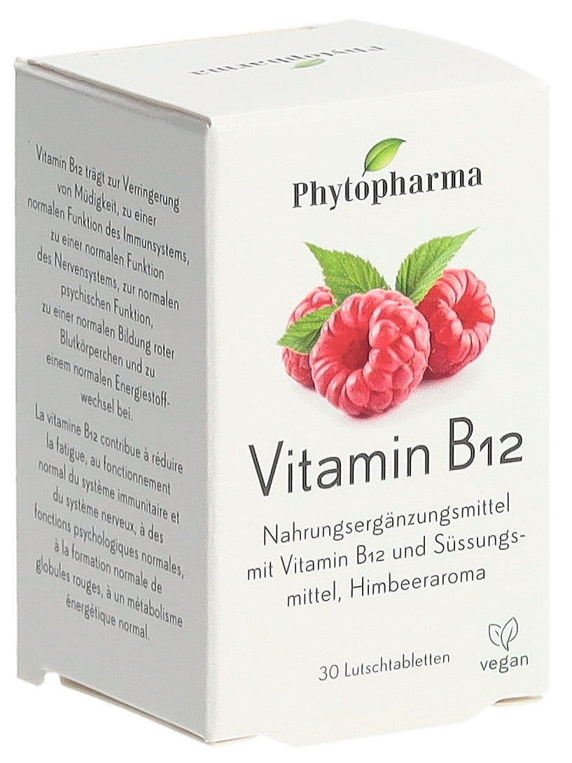 PHYTOPHARMA Vitamine B12 Complément Alimentaire Énergie | 30 comprimés à sucer
