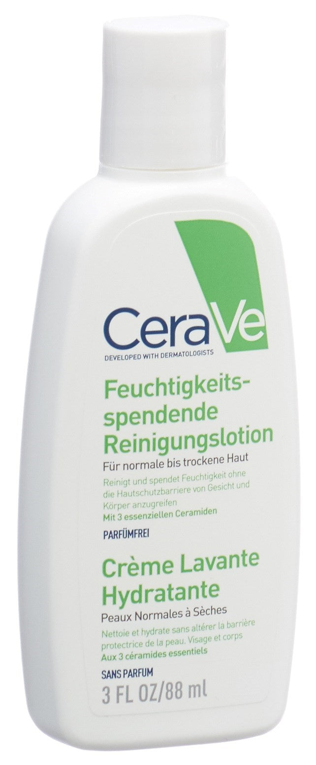 CERAVE Crème Lavante Hydratante Peau Sèche 88 ml