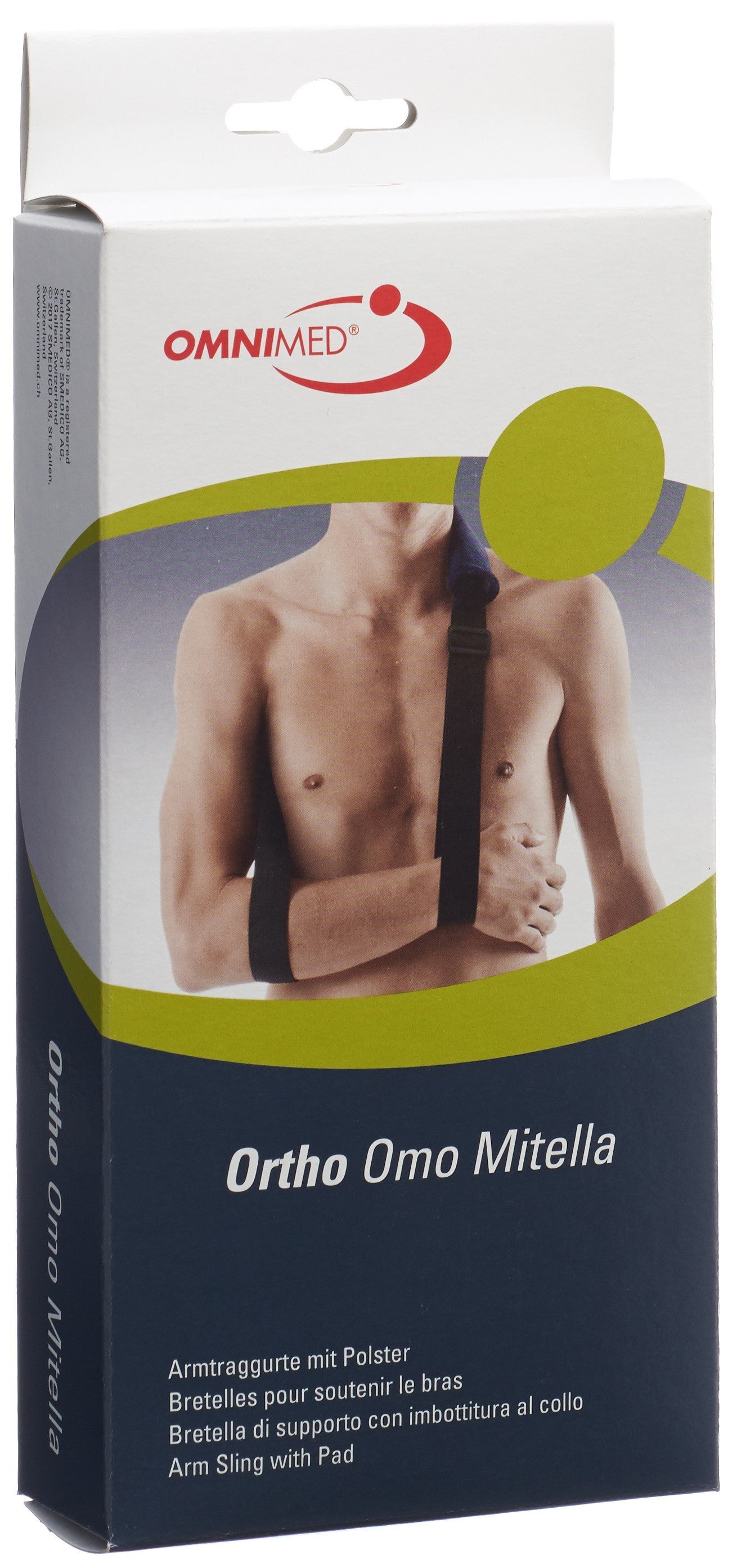OMNIMED Écharpe Orthopédique Mitella Confort Bleu-Noir S-XL