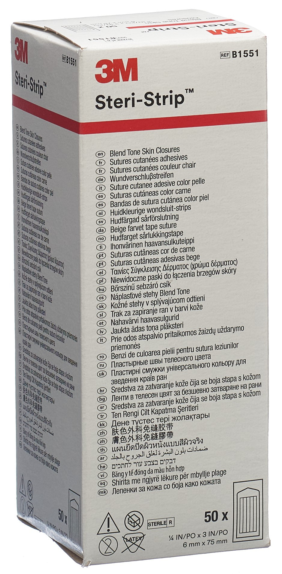 3M STERI STRIP blendtone 6x75mm nat nou 50 x 3 pce