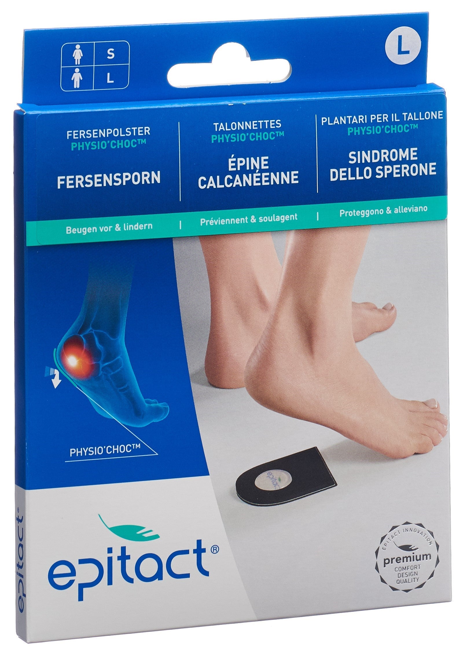 EPITACT Talonnette Épine Calcanéenne Soulagement Douleur | 1 Paire