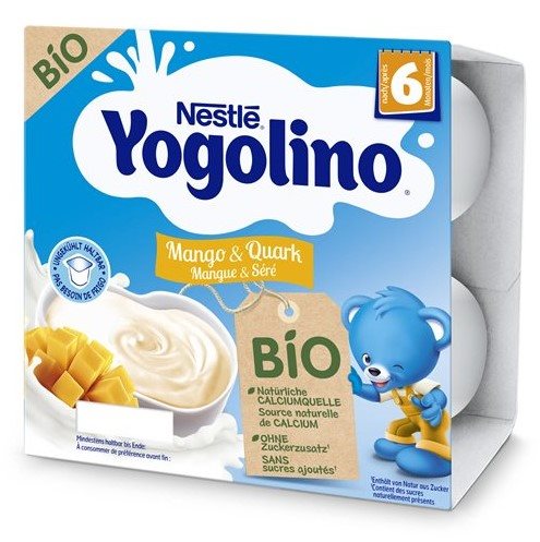 Nestlé Yogolino Bio Mangue Sérénité 6 mois 4 x 90g