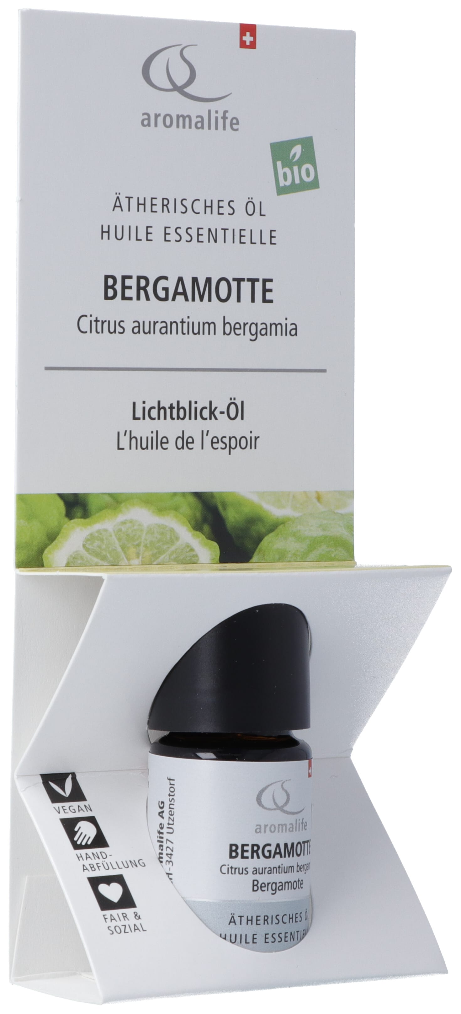 AROMALIFE Huile Essentielle Bergamote BIO 5 ml | Relaxant Naturel