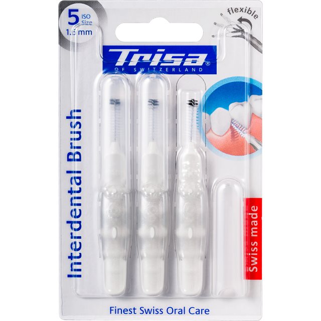 TRISA Brossettes Interdentaires ISO 5 1.6mm Nettoyage Profond 3 Pièces