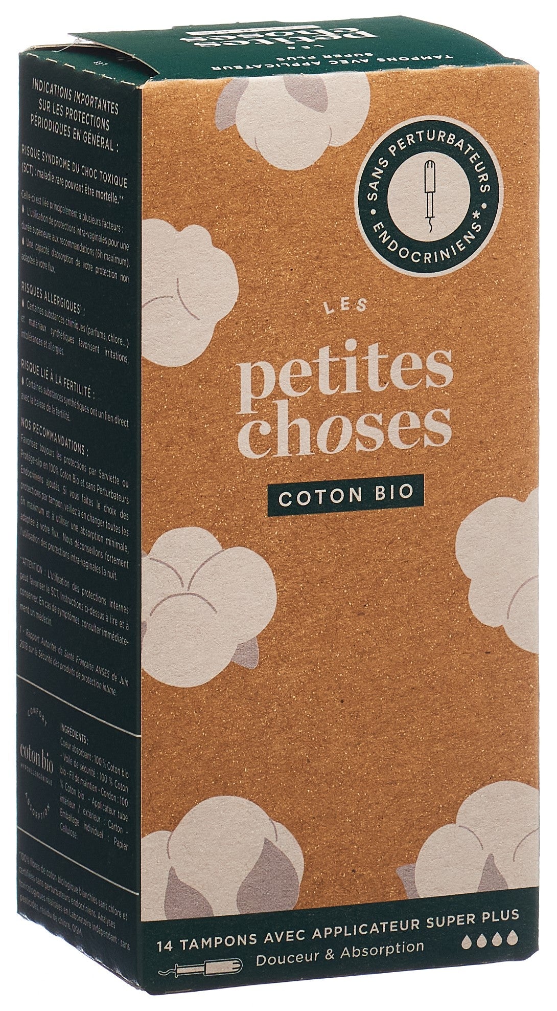 LES PETITES CHOSES Tampons Super Plus Bio 14 Pièces | Confort & Protection