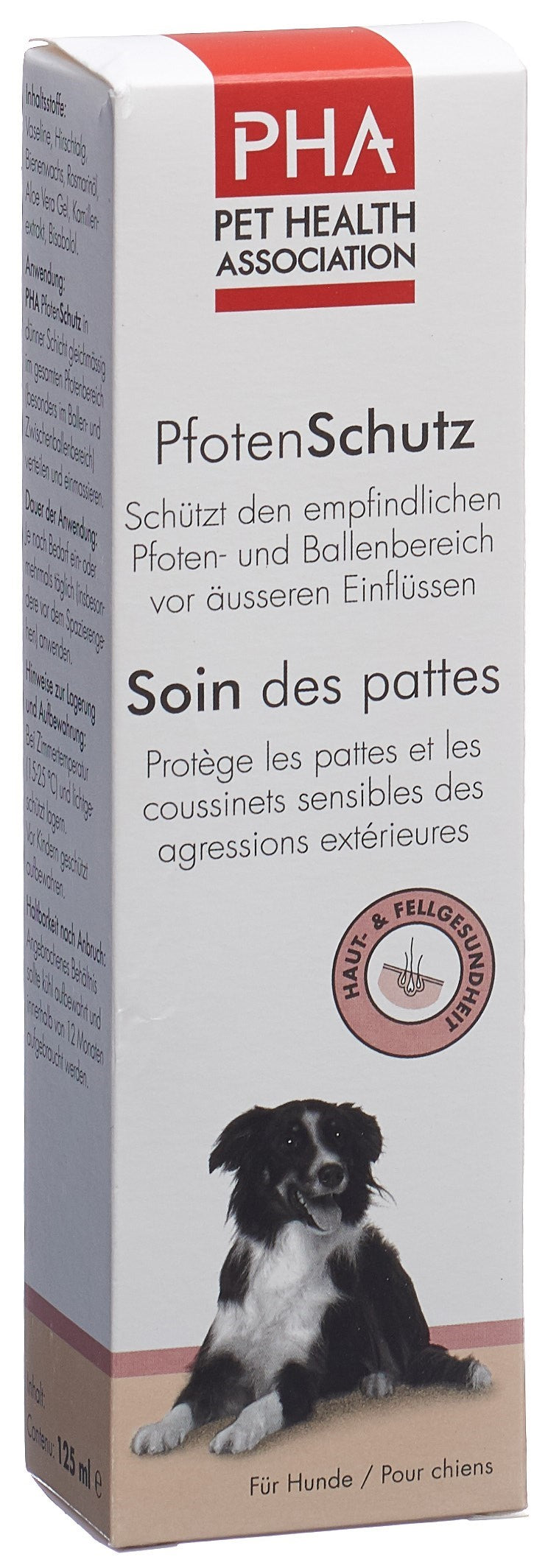 PHA Protection Pattes Chien Chat Soin Réparateur Onguent 125 ml