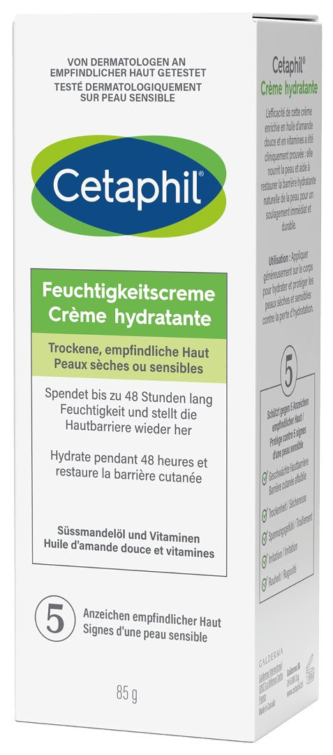 CETAPHIL Crème Hydratante Peau Sèche 85 g | Soin Visage & Corps