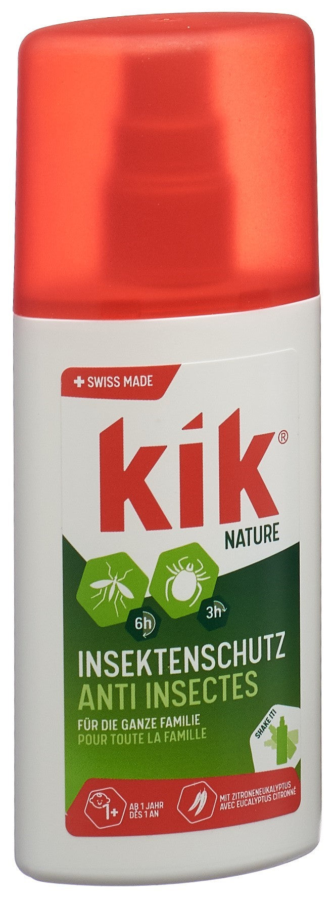 KIK NATURE Spray Anti-Moustiques Lait Haute Protection 100 ml