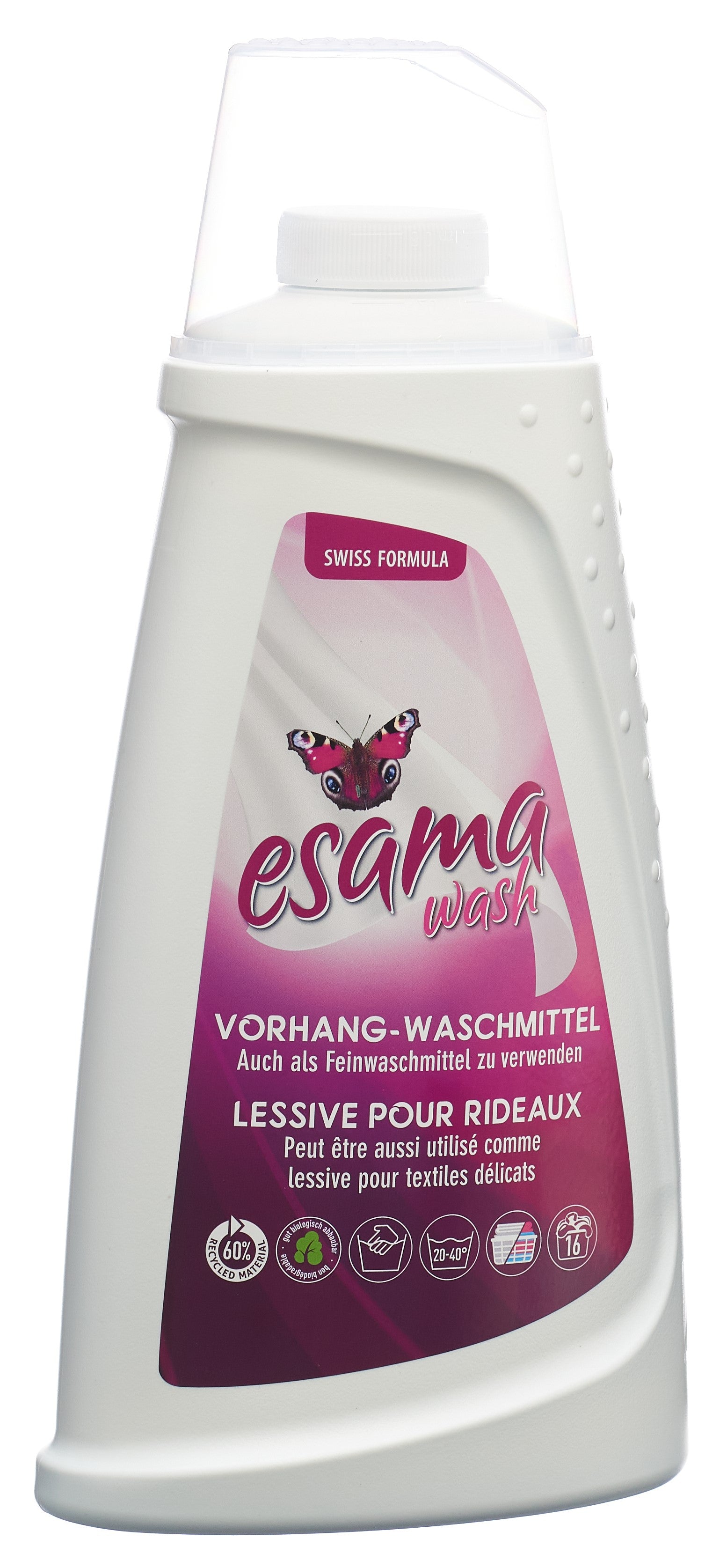 ESAMA Lessive Spéciale Rideaux 1 L - Nettoyage Doux & Efficace