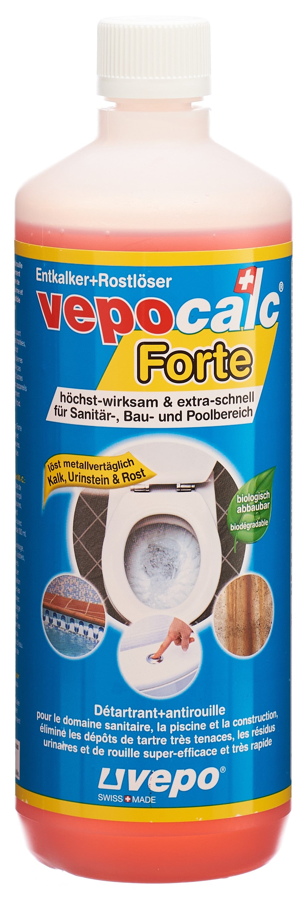 VEPOCALC Forte détartrant+antirouille fl 1000 ml