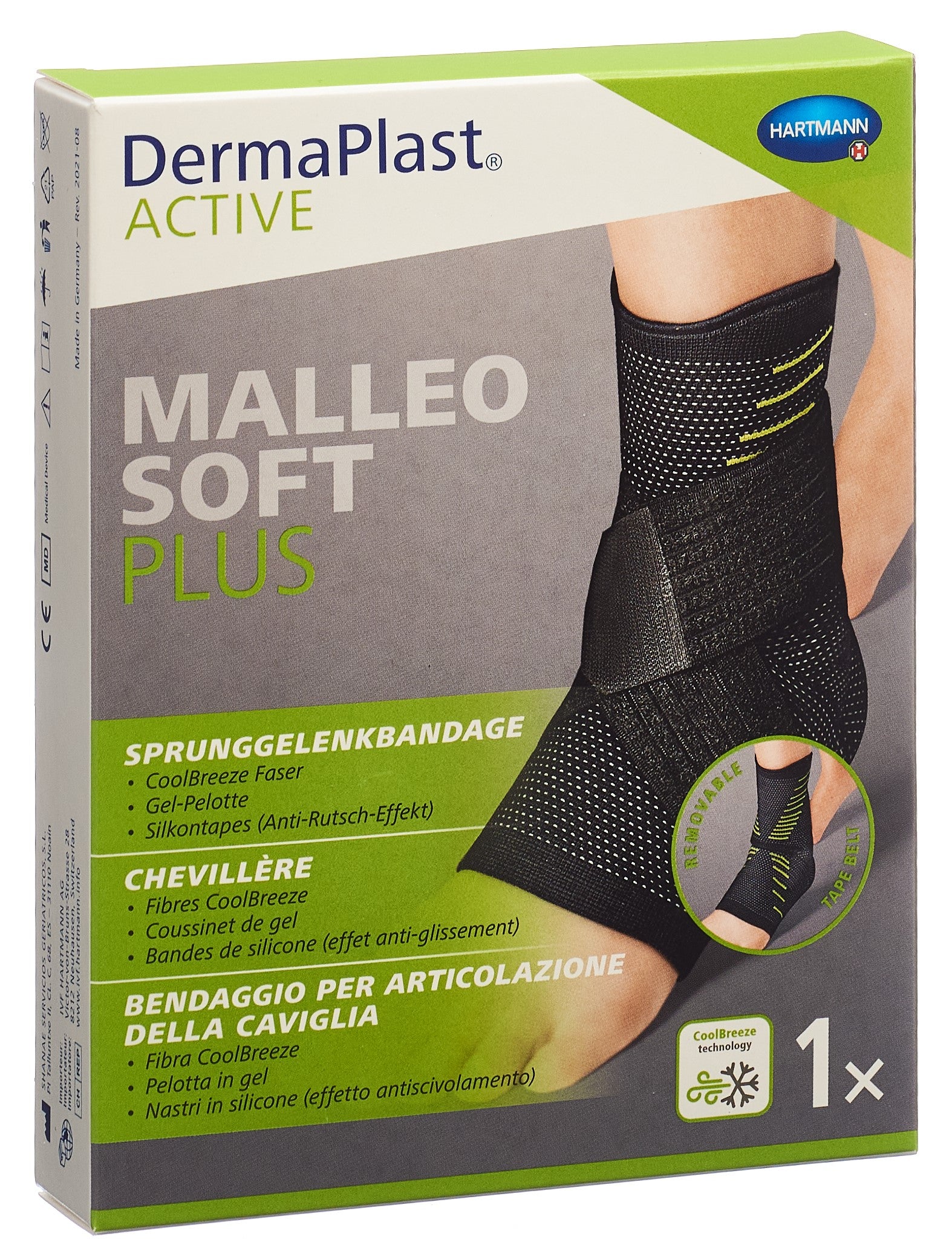 DERMAPLAST Malleo Soft Plus S4 Cheville Soutien | Taille S