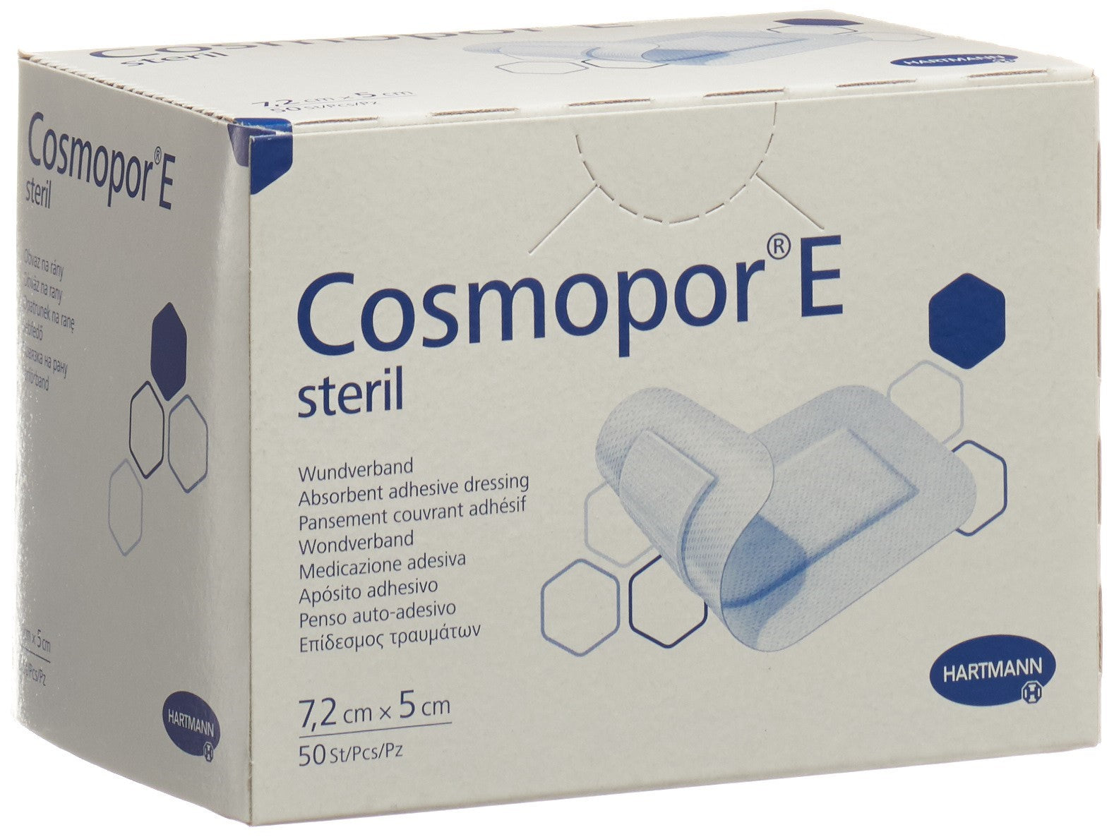 COSMOPOR Pansement Rapide Stérile 7.2 cm x 5 cm | 50 Pièces