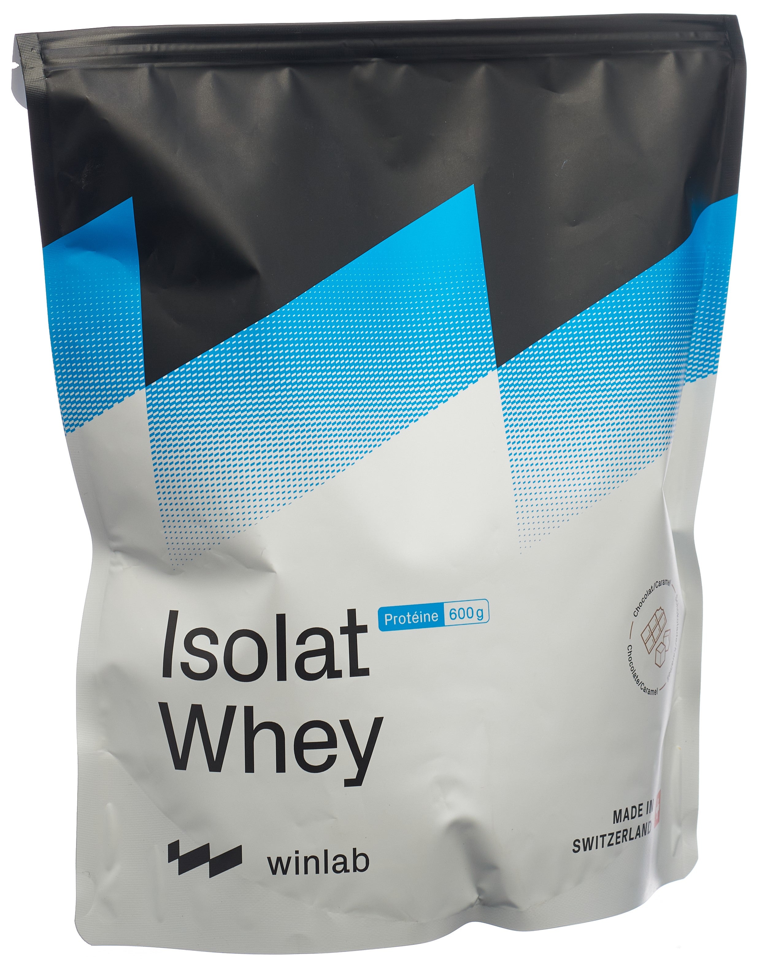WINLAB ISOLAT WHEY chocolat caramel sach 600 g