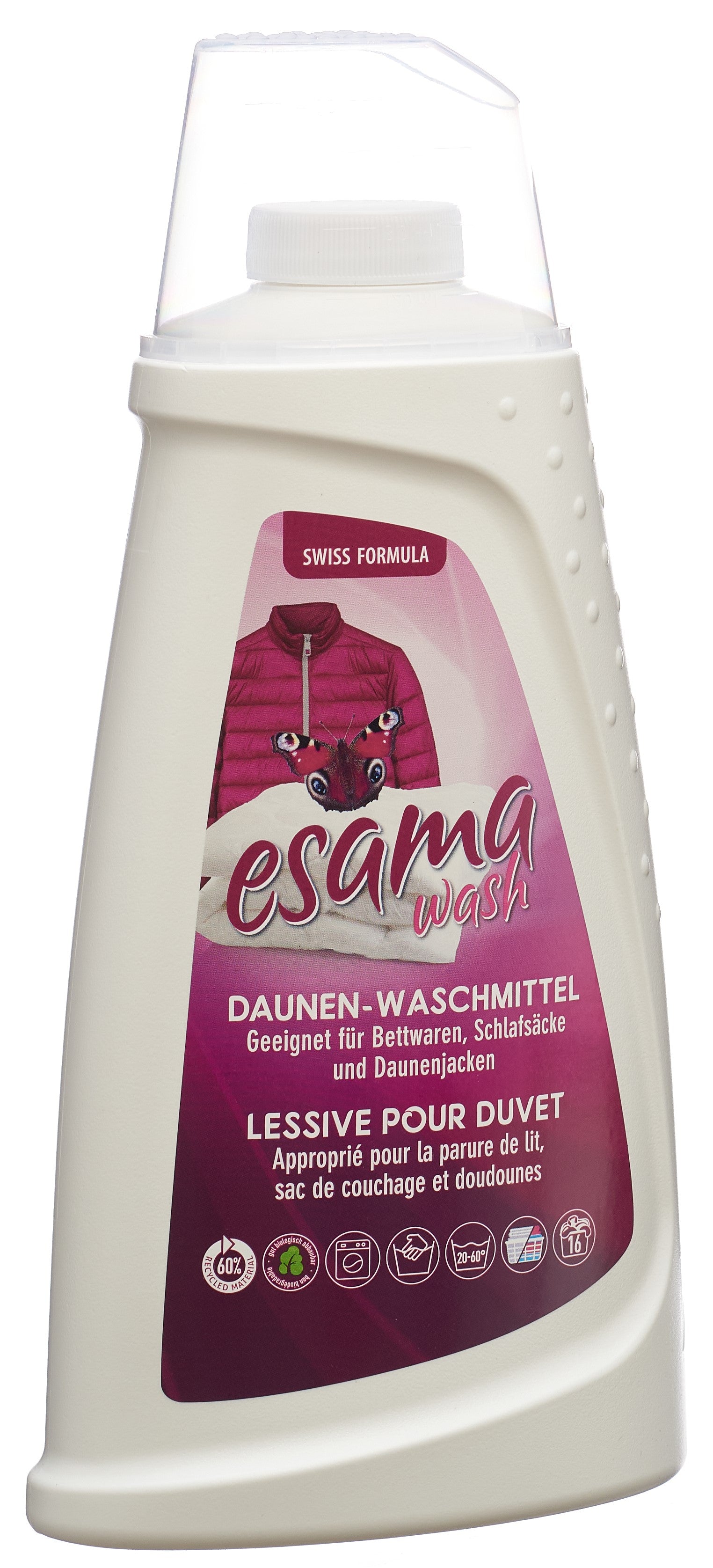 ESAMA Lessive Spéciale Duvet 1000 ml | Nettoyage Doux & Efficace